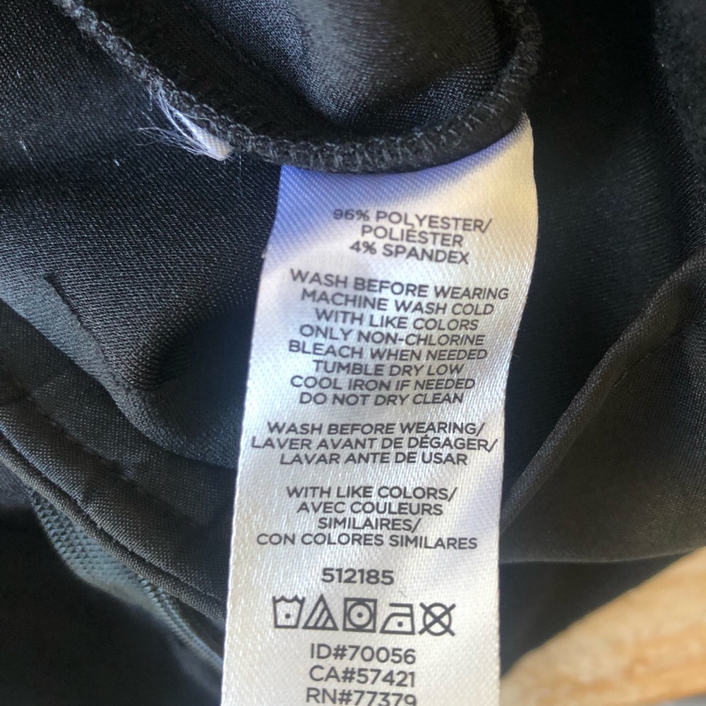 Ann Taylor Microsuede Black Wide Leg Pants Waist Measures 32 inches. Very soft - Picture 3 of 5